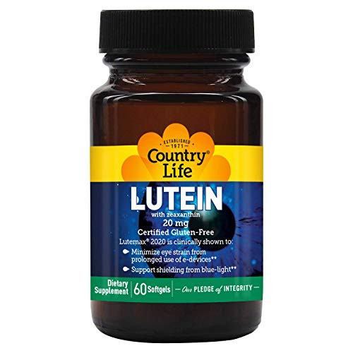 Country Life Lutein 20 mg 60-Softgels
