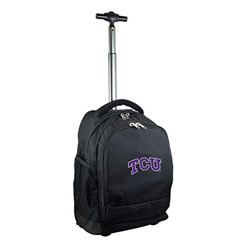 NCAA TCU Horned Frogs Expedition Wheeled Backpack 19-inches Black
