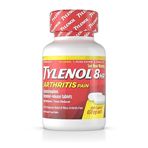 Tylenol 8 Hour Arthritis Pain 650 Milligrams 100 Count Bottles Pack of 2