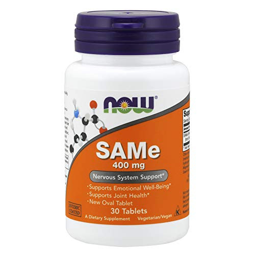 NOW Supplements SAMe S-Adenosyl-L-Methionine 400 mg Nervous System Support* 30 Tablets NOW Supplements SAMe S-Adenosyl-L-Methionine 400 mg Nervous System Support* 30 Tablets