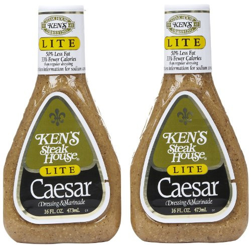 Kens Steak House Caesar Salad Dressing 50% Less Fat 16oz