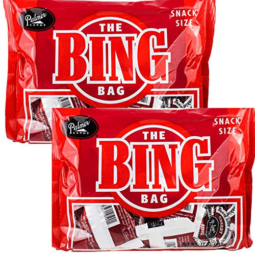 Palmers Twin Bing Candy Bar Snack Size Bag - 2-Pack - Chocolate Covered Cherry Nougat Candy Bars Palmers Twin Bing Candy Bar Snack Size Bag - 2-Pack - Chocolate Covered Cherry Nougat Candy Bars