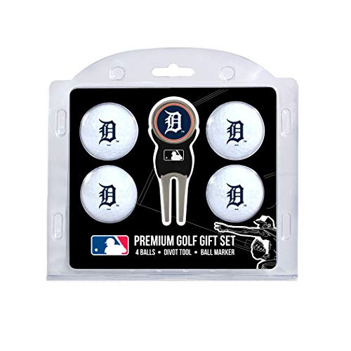 Team Golf MLB Regulation Size Golf Balls 4 Count  and  Divot Tool with Removable Double-Sided Magnetic Marker Detroit Tigers Team Golf MLB Regulation Size Golf Balls 4 Count  and  Divot Tool with Removable Double-Sided Magnetic Marker Detroit Tigers