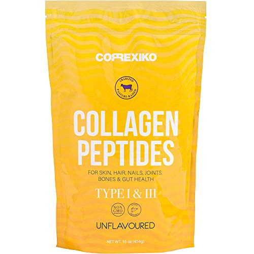 Collagen Peptides Powder by Correxiko Hydrolyzed Multi Collagen Protein Powder for Joints Skin Hair Nails and Digestion Sourced from Grass-Fed and Pasture-Raised Cattle 16 oz_ Collagen Peptides Powder by Correxiko Hydrolyzed Multi Collagen Protein Powder for Joints Skin Hair Nails and Digestion Sourced from Grass-Fed and Pasture-Raised Cattle 16 oz_