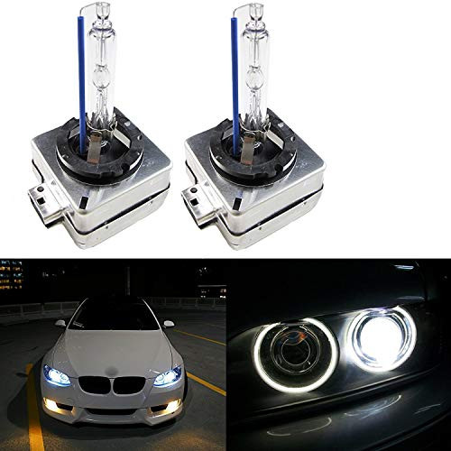 Xotic Tech D1S D1R D1C 6000K White OEM HID Headlight Replacement Light Bulb One Pair