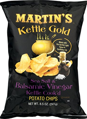 Martins Kettle Gold Sea Salt  and  Balsamic Vinegar Potato Chips 8_5 oz_ Bag 3 Bags