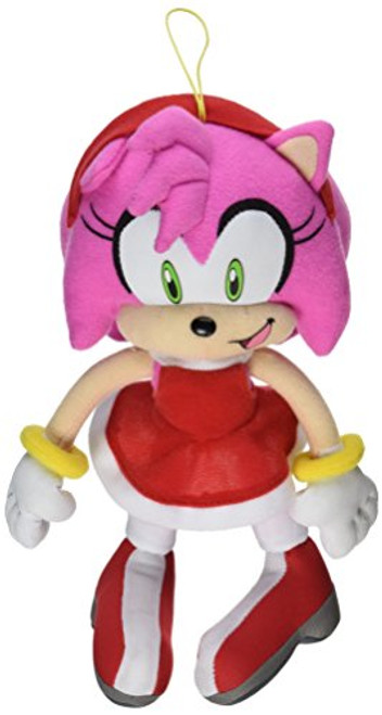 GE Animation GE-52635 Sonic The Hedgehog 9 Amy Rose in Red Dress Stuffed Plush