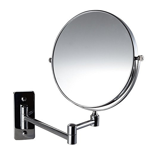 Magik 10x Magnification Two-Sided Swivel Wall Mount Mirror 8-Inch Polished Chrome 10X Magik 10x Magnification Two-Sided Swivel Wall Mount Mirror 8-Inch Polished Chrome 10X