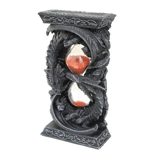 Pacific Giftware PTC 7 Inch Double Dragons Sand Timer Hourglass Resin Statue Figurine Pacific Giftware PTC 7 Inch Double Dragons Sand Timer Hourglass Resin Statue Figurine