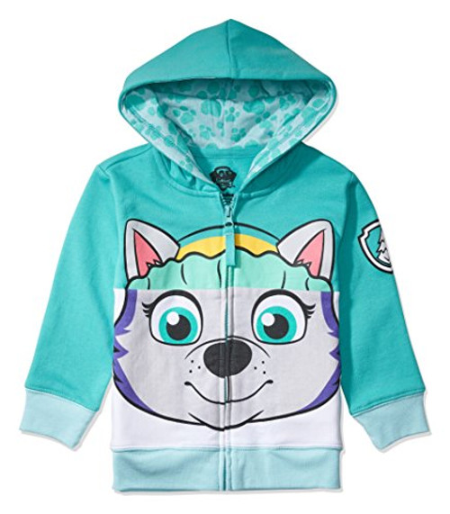 Nickelodeon Toddler Paw Patrol Character Big Face Costume Zip-up Hoodies 4T Everest