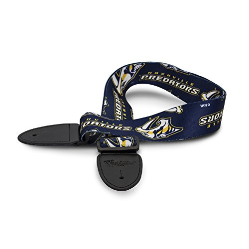 Woodrow Guitar by The Sports Vault NHL Nashville Predators Guitar Strap