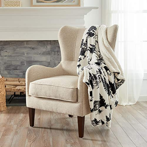 Home Fashion Designs Premium Reversible Two-in-One Sherpa and Fleece Velvet Plush Blanket_ Fuzzy Cozy All-Season Berber Fleece Throw Blanket_ December Frost