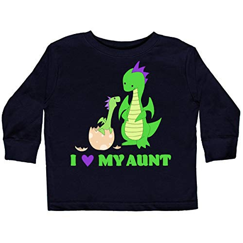 inktastic I Love My Aunt Toddler Long Sleeve T-Shirt 2T Black 27b54