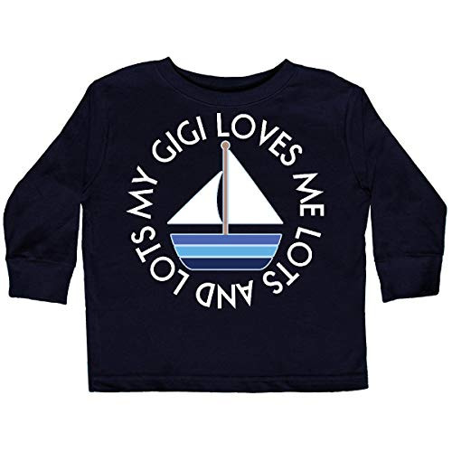 inktastic My Gigi Loves Me Sailboat Toddler Long Sleeve T-Shirt 4T Black 292bb
