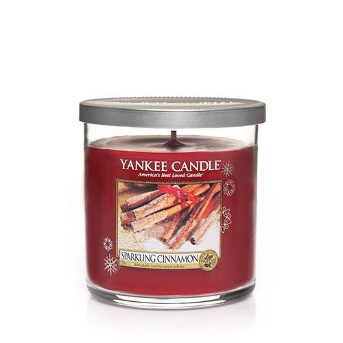 Yankee Candle Sparkling Cinnamon Small Single Wick Tumbler Candle, Festive Scent