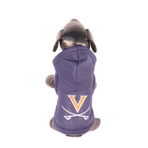 NCAA Virginia Cavaliers Polar Fleece Hooded Dog Jacket XX-Large