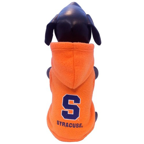 NCAA Syracuse Orange Polar Fleece Hooded Dog Jacket XX-Small
