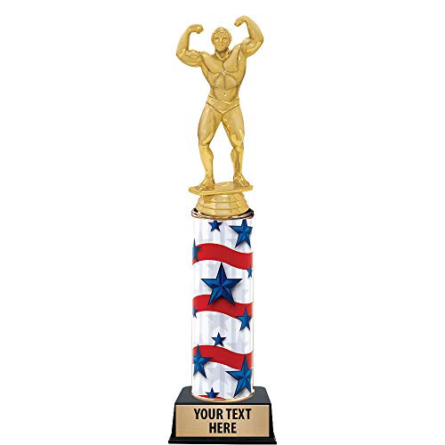 11 Custom Male Bodybuilding Trophies - Bodybuilding Trophy Perfect for Weightlifting Competitions Body Builder Trophy Bodybuilding Awards Prime