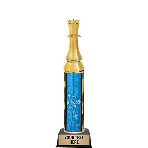 11 Gold Chess Queen Trophies - Chess Tournament Trophy Award with Custom Engraving Prime