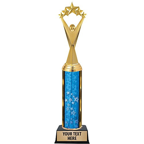 11 Victory Star Trophy Award - Star Recognition Trophies with Customized Text Prime