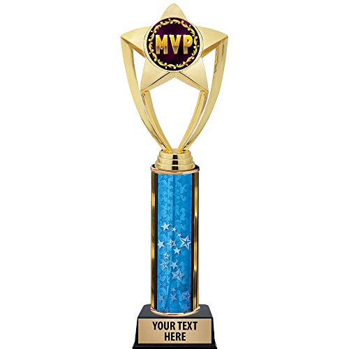 Crown Awards MVP Trophies 11 Gold Star MVP Trophy with Engraving Included Prime