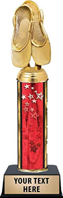 11 Ballet Shoes Trophies Red Stars Ballet Shoes Trophy Award with Customized Engraving Prime 11 Ballet Shoes Trophies Red Stars Ballet Shoes Trophy Award with Customized Engraving Prime