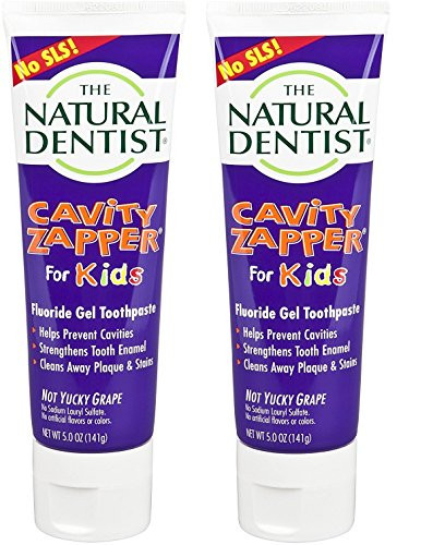 Cavity Zapper Natural Dentist Kids Fluoride Toothpaste Prevent Cavities Remineralize Teeth Strengthens Enamel Remove Plaque Stains Pack Of 2