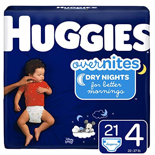 HUGGIES OverNites Diapers Size 4 21 ct_ Overnight Diapers Packaging May Vary