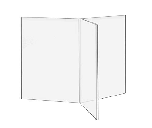 Marketing Holders 5w x 7h Multi Sided Panel Table Tent for Menus Restaurants Advertisement POP Signs Literature Information Display Pack of 2