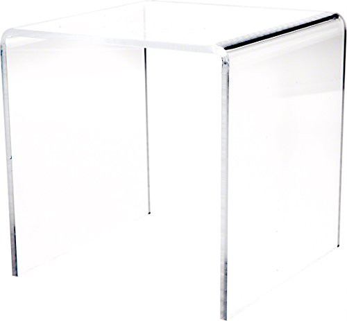 Plymor Clear Acrylic Square Display Riser 6 H x 6 W x 6 D 316 Thick