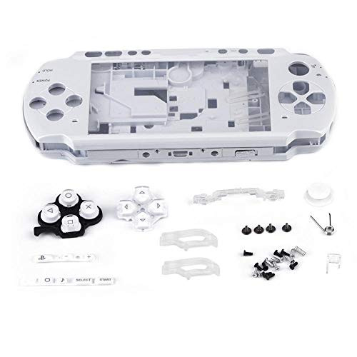 Replacement Game Shell for PSP 3000 Portable Replacement Full Housing Console Game Shell Case Cover Repair Parts for PSP 3000 White