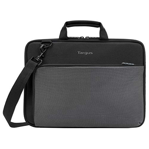 Targus Work-in Plus Case with Slim Profile Soft Touch Interior Large Front Pocket Pouch Protective Sleeve fits 13-14-Inch Laptop Chromebook Black TED015GL
