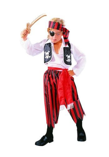 RG Costumes Pirate Boy Pants Child Large RedBlack