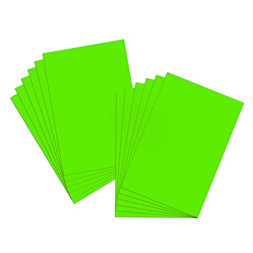 BAZIC 22 X 28 Neon Green Poster Board Colored Paper Drawing Painting Scrapbooking Graphic Display Carton Art Craft Projects School Home DIY Decor 25-Pack