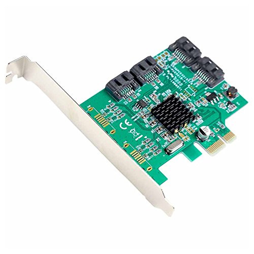 Syba Multimedia Inc - Syba Multimedia Sata Iii 4-Port Pci-E Controller Card With Full And Low Profile Brackets - 4 Serial Ata600 Serial Ata Internal - Pci Express X1 Product Category IO  and  Storage ControllersSerialUltra Ata Controllers