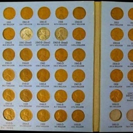 Imachine Complete Lincoln Wheat Penny Cent Collection Album 1941 - 1958 P D S Set