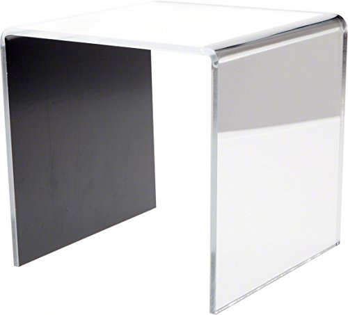 Plymor Mirrored Acrylic Square Display Riser 6 H x 6 W x 6 D 316 Thick