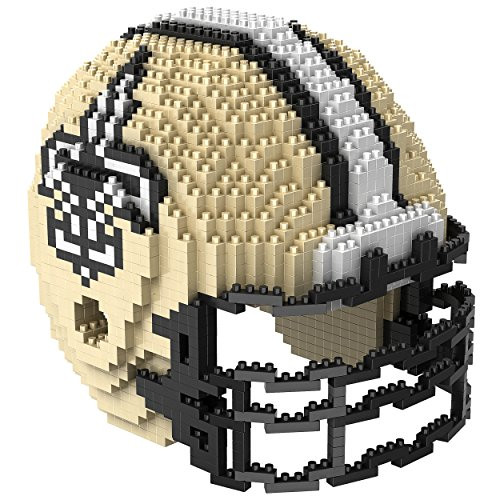 New Orleans Saints NFL 3D BRXLZ Construction Toy Blocks Set - Helmet New Orleans Saints NFL 3D BRXLZ Construction Toy Blocks Set - Helmet
