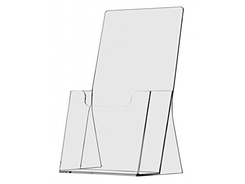 Marketing Holders 4W Brochure Holder Trifold Pamphlet Maps Menu Pack of 24 Organizer Counter Top Display Booklets Slot Printed Literature Flyer Visibility Sturdy