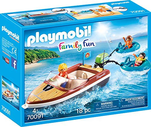 Playmobil Speedboat with Tube Riders Playset