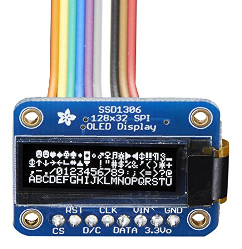 Adafruit Monochrome 1_3 128x32 OLED graphic display