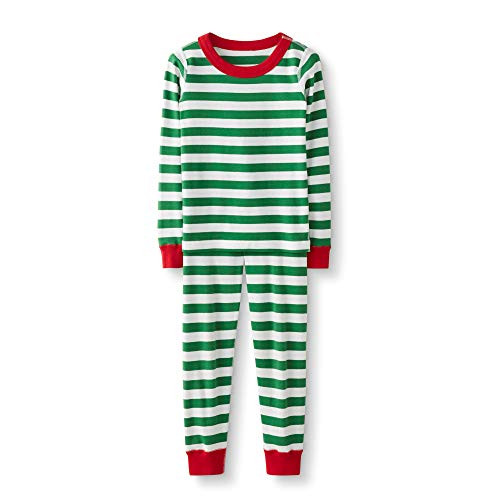 KU Holiday Green Bold Stripe LJ-Holiday Green Bold Stripe