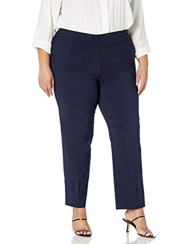 Ruby Rd_ Womens Plus-Size Plus Pull-On Solar Millennium Super Stretch Pant Navy 16W