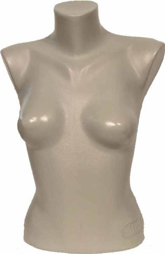 Female Torso Mannequin Form Display Bust Grey Color 5010