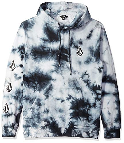 Volcom Mens Deadly Stones Hooded Fleece Pullover Sweatshirt Storm XLARGE
