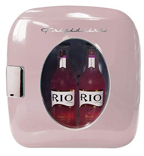 FRIGIDAIRE EFMIS462-PINK 12 Can Retro Mini Portable Personal FridgeCooler for Home Office or Dorm Pink