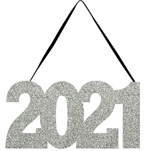 Creative Converting 2021 New Year Sign 11 x 5_25 Multi-color