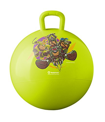 Hedstrom Teenage Mutant Ninja Turtles Hopper Ball, Green Hop Ball for Kids, 15 inches