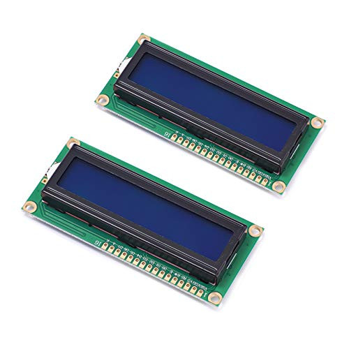 SongHe 2PCSLOT Blue Screen 1602A Blue Screen Module LCD Display 5V White Font Words White Character for with Blue Backlight LCD1602 1602