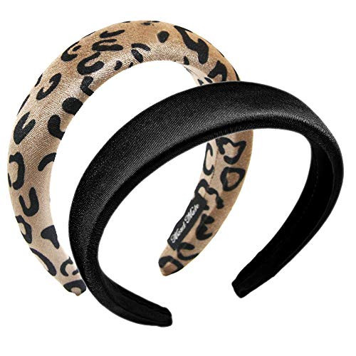 Headbands for Women - 2 Pcs thick Padded velvet Headbands Cute Beauty Fashion Hairbands Girls Vintage Head Hair Bands Wide Band Fashion 2PACK002 Headbands for Women - 2 Pcs thick Padded velvet Headbands Cute Beauty Fashion Hairbands Girls Vintage Head Hair Bands Wide Band Fashion 2PACK002
